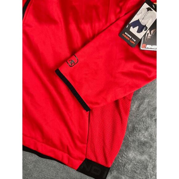 AND1 Men's 3XL Red Black Hoodie Full Zip Basketball Jacket NWT New With Tags - Picture 5 of 11